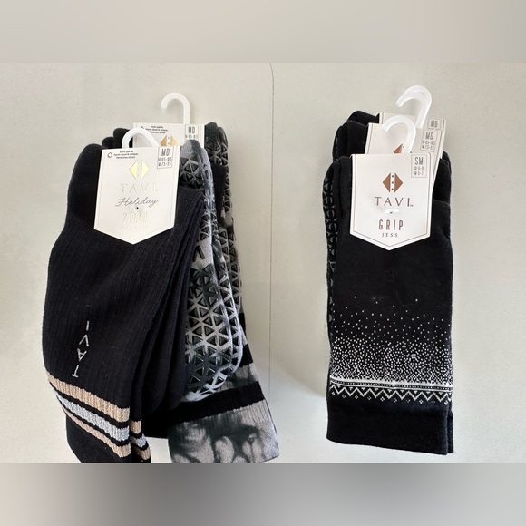 Women's Grip Socks - Brown and Purple - Picture 6 of 10